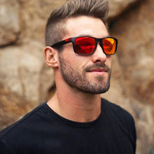 Carica l&#39;immagine nel visualizzatore di Gallery, Square Frame Retro Large Decorative Pattern Sunglasses Women Men Versatile Big Motion Frame Brand Designer Sunglasses