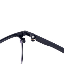 Load image into Gallery viewer, Square Full Rim Black Men And Women Metal And TR90 Temple Optical Spectacles Frame For Myopia Prescription Lenses