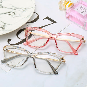 Square Glasses Frames For Women Transparent Cat Eye Sexy Frame Trending Style Brand Optical Computer Glasses