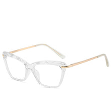 Carica l&#39;immagine nel visualizzatore di Gallery, Montature per occhiali quadrati Donna Stili trendy trasparenti Occhiali per computer ottici di marca Oculos De Grau Feminino Armacao