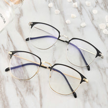 Load image into Gallery viewer, Square Glasses Women Men Brand Designer Vintage Eyeglasses Female Male Clear Transparent Lens Metal Spectacle