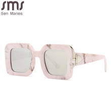 Load image into Gallery viewer, Square Gradient Sunglasses Women  Brand Black Red Sun Glasses Metal Clip Shades Eyewear Men Eyeglasses UV400