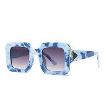 Load image into Gallery viewer, Square Gradient Sunglasses Women  Brand Black Red Sun Glasses Metal Clip Shades Eyewear Men Eyeglasses UV400