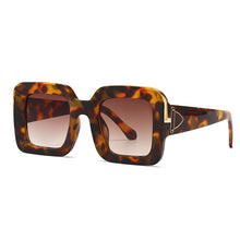 Load image into Gallery viewer, Square Gradient Sunglasses Women  Brand Black Red Sun Glasses Metal Clip Shades Eyewear Men Eyeglasses UV400