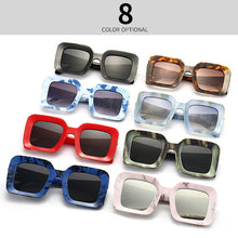 Load image into Gallery viewer, Square Gradient Sunglasses Women  Brand Black Red Sun Glasses Metal Clip Shades Eyewear Men Eyeglasses UV400