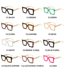 Carica l&#39;immagine nel visualizzatore di Gallery, Occhiali quadrati con montatura grande 2023 Occhiali semplici Occhiali da vista Occhiali da computer anti luce blu da donna 