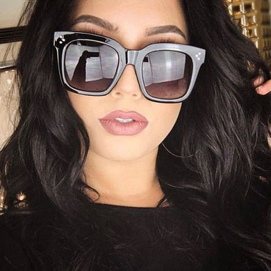 Square Oversized Sunglasses Women Brand Designer Black Gradient Sun Glasses Retro Big Frame Outdoor Oculos De Sol