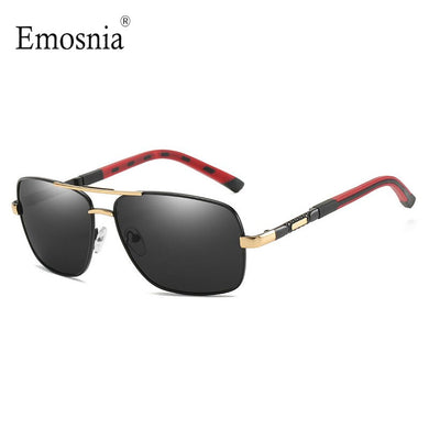 Square Polarized Sunglasses Men Driving 2023 Vintage Rectangle Metal Frame Sun Glasses  Brand Design UV400 Eyewear