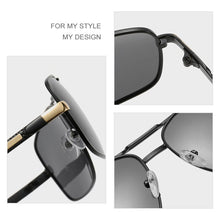 Load image into Gallery viewer, Square Polarized Sunglasses Men Driving 2023 Vintage Rectangle Metal Frame Sun Glasses  Brand Design UV400 Eyewear