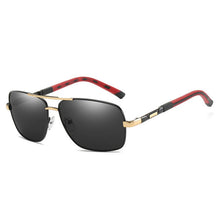 Load image into Gallery viewer, Square Polarized Sunglasses Men Driving 2023 Vintage Rectangle Metal Frame Sun Glasses  Brand Design UV400 Eyewear