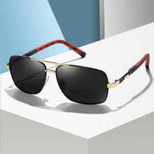 Load image into Gallery viewer, Square Polarized Sunglasses Men Driving 2023 Vintage Rectangle Metal Frame Sun Glasses  Brand Design UV400 Eyewear