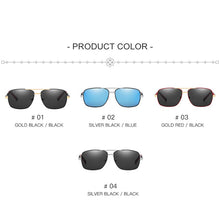 Load image into Gallery viewer, Square Polarized Sunglasses Men Driving 2023 Vintage Rectangle Metal Frame Sun Glasses  Brand Design UV400 Eyewear