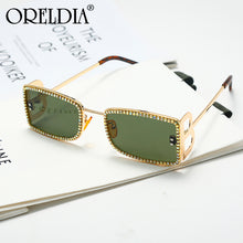Load image into Gallery viewer, Square Rhinestone Sunglasses Ladies  Brand Designer Retro Sunglasses Oversized Men&#39;s Accessories Glasses UV400