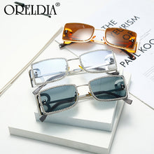 Load image into Gallery viewer, Square Rhinestone Sunglasses Ladies  Brand Designer Retro Sunglasses Oversized Men&#39;s Accessories Glasses UV400