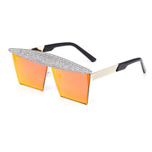 Load image into Gallery viewer, Square Rhinestones Sunglasses Women 2023  Mirror Steampunk Sun Glasses Men Eyewear Shades UV400 oculos glasses