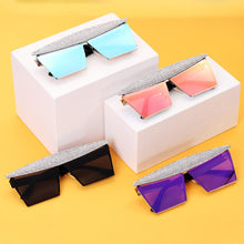 Load image into Gallery viewer, Square Rhinestones Sunglasses Women 2023  Mirror Steampunk Sun Glasses Men Eyewear Shades UV400 oculos glasses