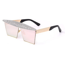 Load image into Gallery viewer, Square Rhinestones Sunglasses Women 2023  Mirror Steampunk Sun Glasses Men Eyewear Shades UV400 oculos glasses