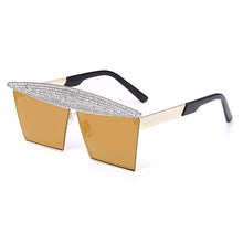 Load image into Gallery viewer, Square Rhinestones Sunglasses Women 2023  Mirror Steampunk Sun Glasses Men Eyewear Shades UV400 oculos glasses