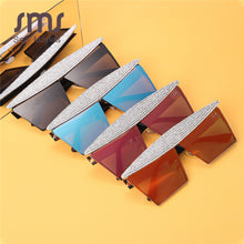 Load image into Gallery viewer, Square Rhinestones Sunglasses Women 2023  Mirror Steampunk Sun Glasses Men Eyewear Shades UV400 oculos glasses
