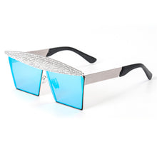 Load image into Gallery viewer, Square Rhinestones Sunglasses Women 2023  Mirror Steampunk Sun Glasses Men Eyewear Shades UV400 oculos glasses