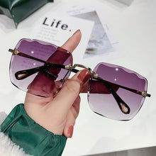 Load image into Gallery viewer, Square Rimless Sunglasses Women Vintage Gradient Sun Glasses  Brand Shades Cutting Lens Gafas De Sol Mujer 2023