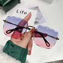 Load image into Gallery viewer, Square Rimless Sunglasses Women Vintage Gradient Sun Glasses  Brand Shades Cutting Lens Gafas De Sol Mujer 2023