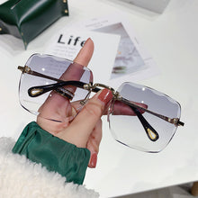 Load image into Gallery viewer, Square Rimless Sunglasses Women Vintage Gradient Sun Glasses  Brand Shades Cutting Lens Gafas De Sol Mujer 2023