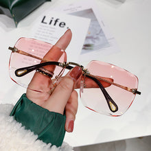 Load image into Gallery viewer, Square Rimless Sunglasses Women Vintage Gradient Sun Glasses  Brand Shades Cutting Lens Gafas De Sol Mujer 2023