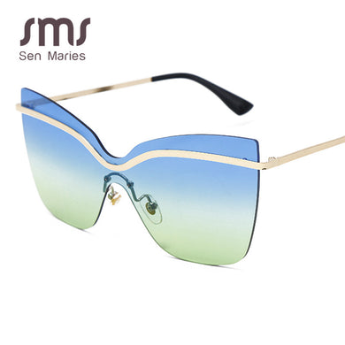 Square Sun Glasses Women Big Frames Cat Eye Sunglasses For Female Sunglasses Men Ladies Vintage Sun Glasses UV400