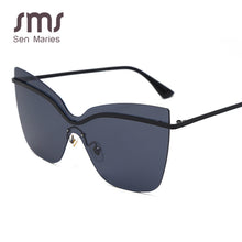 Load image into Gallery viewer, Square Sun Glasses Women Big Frames Cat Eye Sunglasses For Female Sunglasses Men Ladies Vintage Sun Glasses UV400