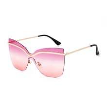 Load image into Gallery viewer, Square Sun Glasses Women Big Frames Cat Eye Sunglasses For Female Sunglasses Men Ladies Vintage Sun Glasses UV400