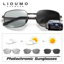 Load image into Gallery viewer, Square Sunglasses For Men Photochromic Polarized Glasses Women Foldable Chameleon Eyewear Anti-Glare gafas de sol hombre