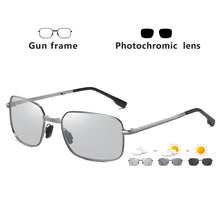 Load image into Gallery viewer, Square Sunglasses For Men Photochromic Polarized Glasses Women Foldable Chameleon Eyewear Anti-Glare gafas de sol hombre