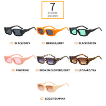 Load image into Gallery viewer, Square Sunglasses For Women Retro Irregular Legs Rectangle Frame Sun Glasses Modern Eyewear Shades UV400 Men Colorful