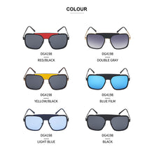 Load image into Gallery viewer, Square Sunglasses Men 2023 Trendy Mechanical Big Frame Sun Glasses  Brand Designer Eyeglasses UV400 Lunettes