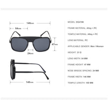Load image into Gallery viewer, Square Sunglasses Men 2023 Trendy Mechanical Big Frame Sun Glasses  Brand Designer Eyeglasses UV400 Lunettes