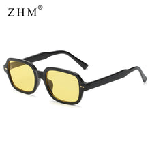 Load image into Gallery viewer, Square Sunglasses Men Women Small Frame Yellow Sunglasses Female Retro Rivet Sunglasses Gafas De Sol Mujer UV400