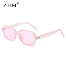 Load image into Gallery viewer, Square Sunglasses Men Women Small Frame Yellow Sunglasses Female Retro Rivet Sunglasses Gafas De Sol Mujer UV400