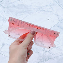 Carica l&#39;immagine nel visualizzatore di Gallery, Occhiali da sole quadrati Donna 2023 Occhiali da sole con nappa Uomo Occhiali oversize Tonalità UV400 Oculos 