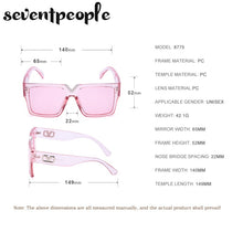 Load image into Gallery viewer, Square Sunglasses Women 2023  Brand Designer Trendy Rectangle Sun Glasses For Men Модные Очки Солнечные Женские