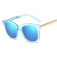 Load image into Gallery viewer, Square Sunglasses Women Brand Design Coating Mirror Ladies Cat Eye Sun Glasses oculos de sol UV400