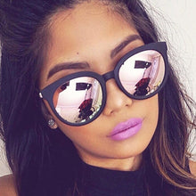 Load image into Gallery viewer, Square Sunglasses Women Brand Design Coating Mirror Ladies Cat Eye Sun Glasses oculos de sol UV400