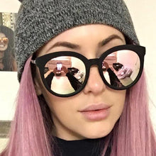 Load image into Gallery viewer, Square Sunglasses Women Brand Design Coating Mirror Ladies Cat Eye Sun Glasses oculos de sol UV400