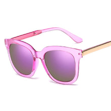 Load image into Gallery viewer, Square Sunglasses Women Brand Design Coating Mirror Ladies Cat Eye Sun Glasses oculos de sol UV400