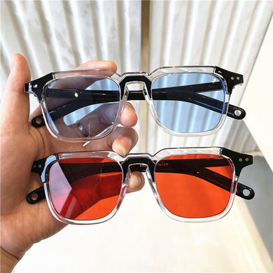Square Sunglasses Women Brand Designer Vintage Sun Glasses Female Korean Style Ladies Shades Transparent Eyewear