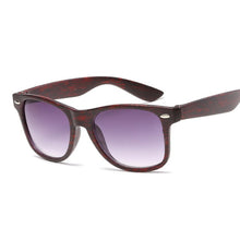 Load image into Gallery viewer, Square Sunglasses Women Designer  Man/Women Black Sun Glasses Male Female Classic Vintage Imitation Wood Grain