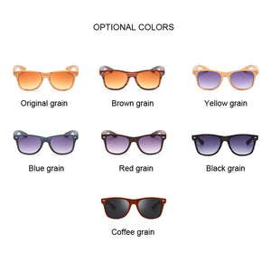 Square Sunglasses Women Designer  Man/Women Black Sun Glasses Male Female Classic Vintage Imitation Wood Grain