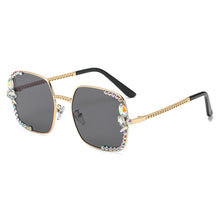 Load image into Gallery viewer, Square Sunglasses Women Brand Designer  Rhinestone Sun Glasses Clear Lens Vintage Shades Gafas De Sol