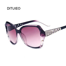 Carica l'immagine nel visualizzatore di Gallery, Occhiali da sole quadrati alla moda da donna di marca di lusso grandi occhiali da sole viola tonalità di specchio femminili signore Oculos De Sol Feminino 