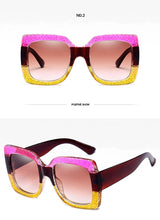 Load image into Gallery viewer, Square Sunglasses Women  Brand Designer Oversized Frame Way Out Sun Glasses Hipster Ladies Shades Visor Oculos Top